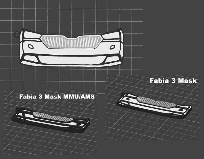 Fabia 3 Mask keychain
