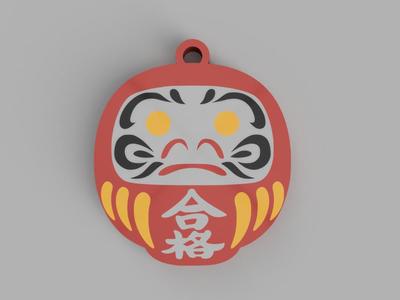 Daruma - Keychain