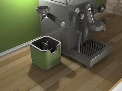 Automatic portafilter cleaning device