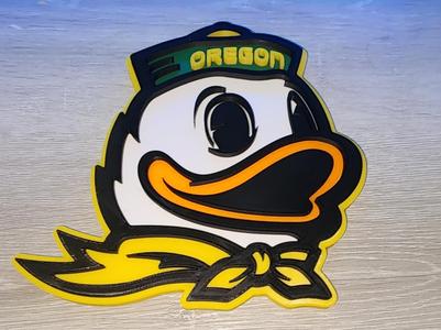 Oregon Duck Logo Plaque