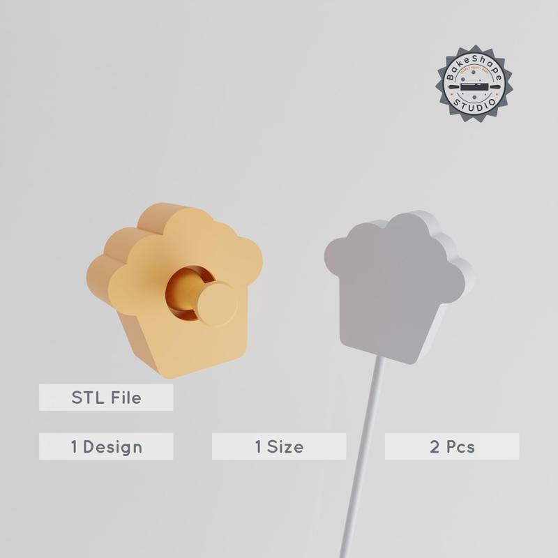 Muffin & Cake Pop Mold Set, Bakery Delight, Sweet Dessert, Cupcake Pastry, 3D Print STL PRODUCT_1197