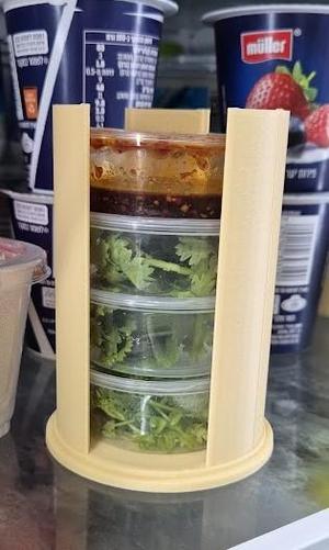 Takeaway Sauce Container Tower