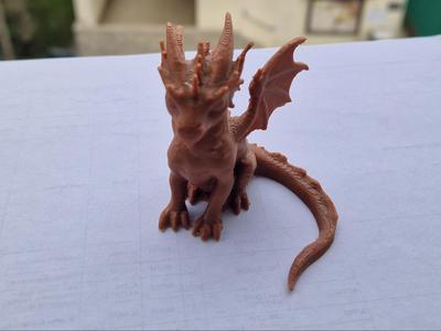 seated dragon 3d