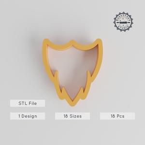 Facial Hair Shape Cutter Set, 18 Sizes, Perfect for Cookies, Fondant & Clay, Beard, Moustache, Grooming Designs PRODUCT_257