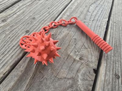 Spiked Mace on Chain