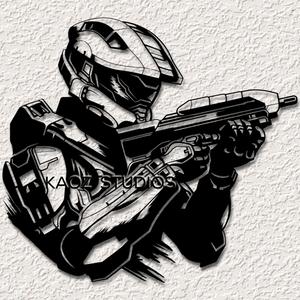 halo wall art master chief wall decor game room decoration