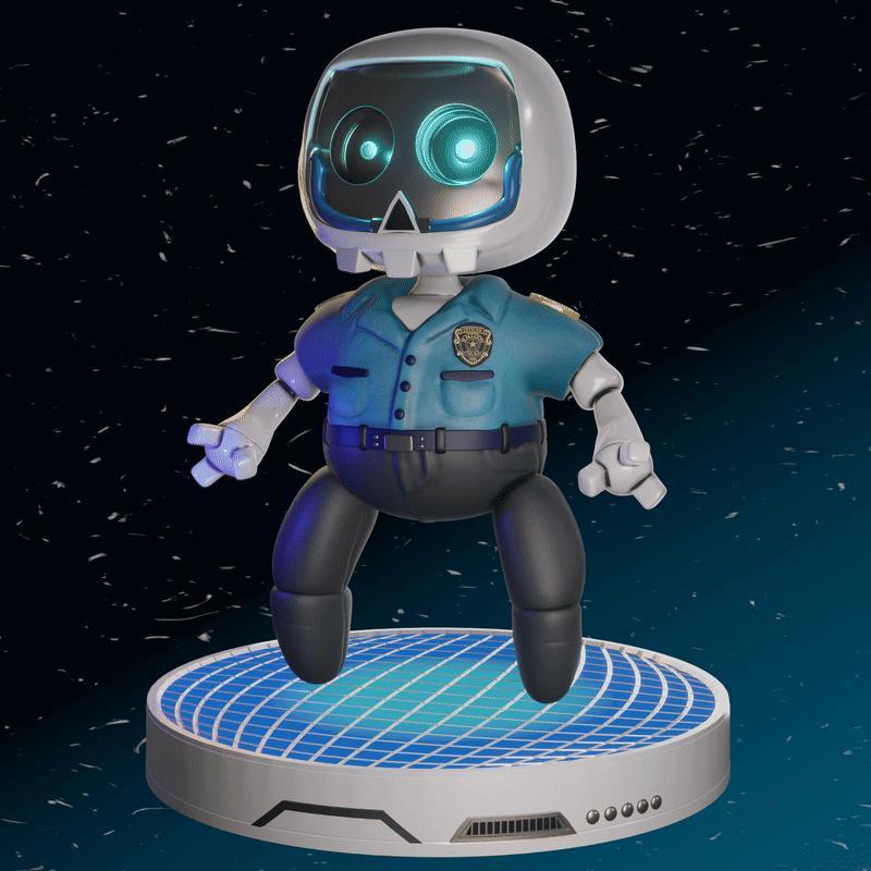 Astro Marvin Zombie, Resident-Evil 2 From Astro Bot / Astro's PlayRoom | Play Station 5 Robo Mascot 