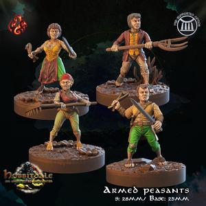 Armed Halfling Peasants