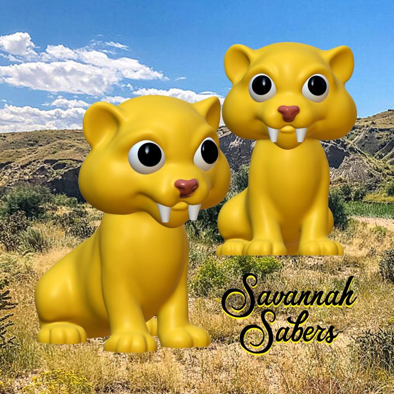 Paleo Pets Savannah Sabertooth Tiger Figurine