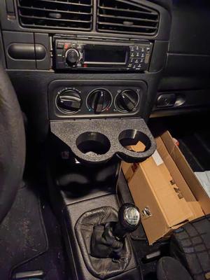VW golf mk3 cupholder (updated with better fit for cans)