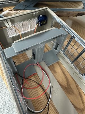 HO scale locomotive shed sensor holder