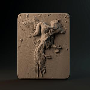 Archaeopteryx dead 1-6 scale pre-supported bird-like dinosaur