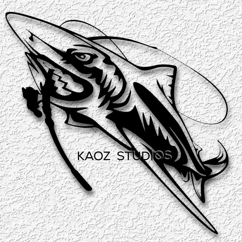 shark wall art deep sea wall decor fishing decoration