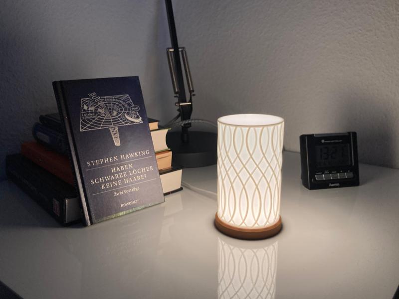 Beautiful Swirl Lamp - LED Lamp Kit 001