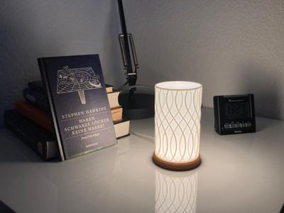 Beautiful Swirl Lamp - LED Lamp Kit 001