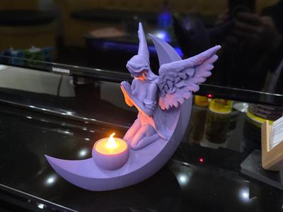 Angel Moon tealight