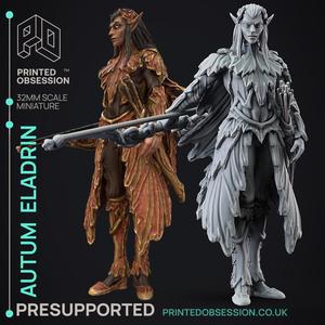 Autum Eladrin - High Fay - PRESUPPORTED - 32mm Scale