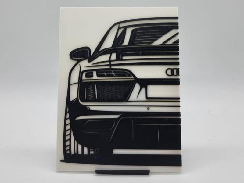 2D Wall Art Audi R8