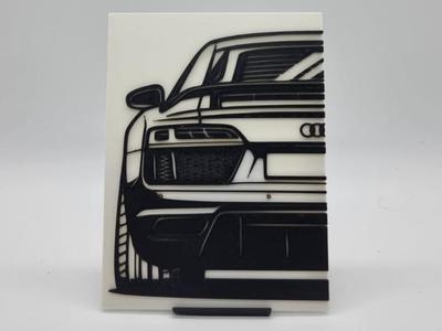 2D Wall Art Audi R8