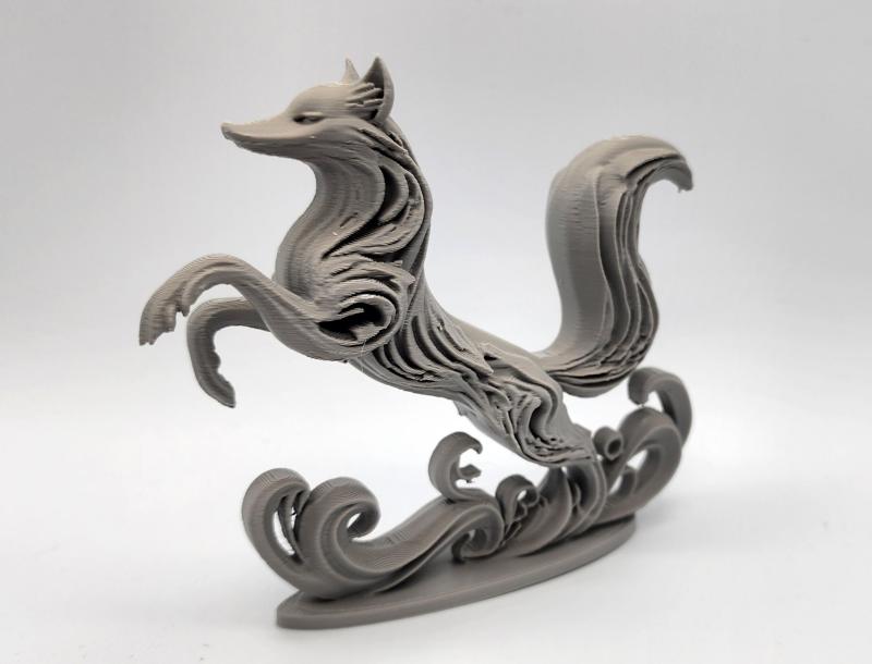 Leaping Fox Sculpture