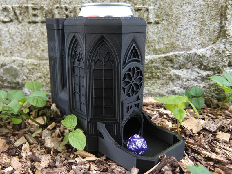 Gothic Cathedral Dice Tower & Can Holder