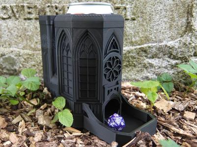 Gothic Cathedral Dice Tower & Can Holder