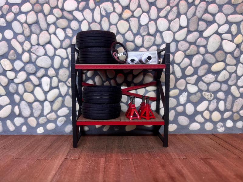 miniature rack for diorama dollhouse 1:10 & 1:18 