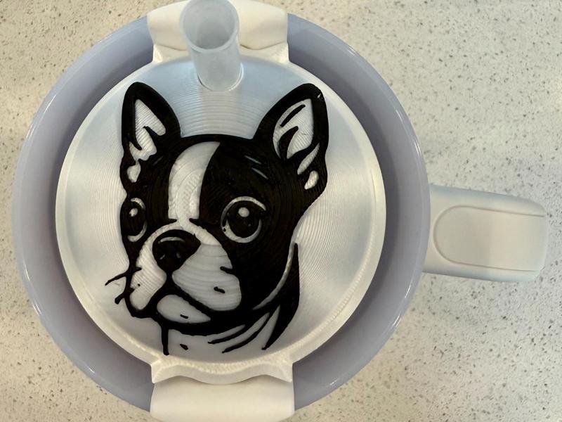 Stanley Cup Topper 30 - 40 ounce - Boston Terrier