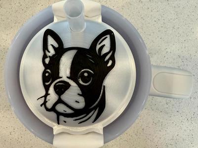 Stanley Cup Topper 30 - 40 ounce - Boston Terrier