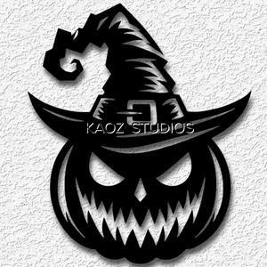 Jackolantern wall art witch decor pumpkin halloween decoration