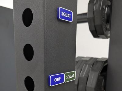 Power Rack Magnetic Labels for Powerlifting