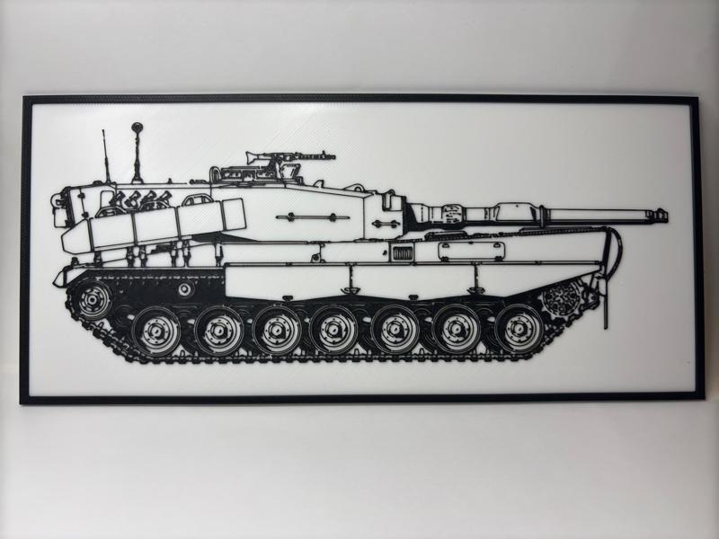 Leopard 2 120mm Main Battle Tank - Blueprint 