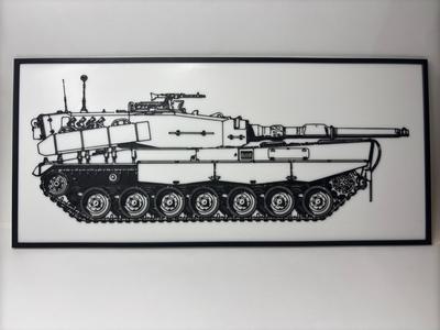 Leopard 2 120mm Main Battle Tank - Blueprint 