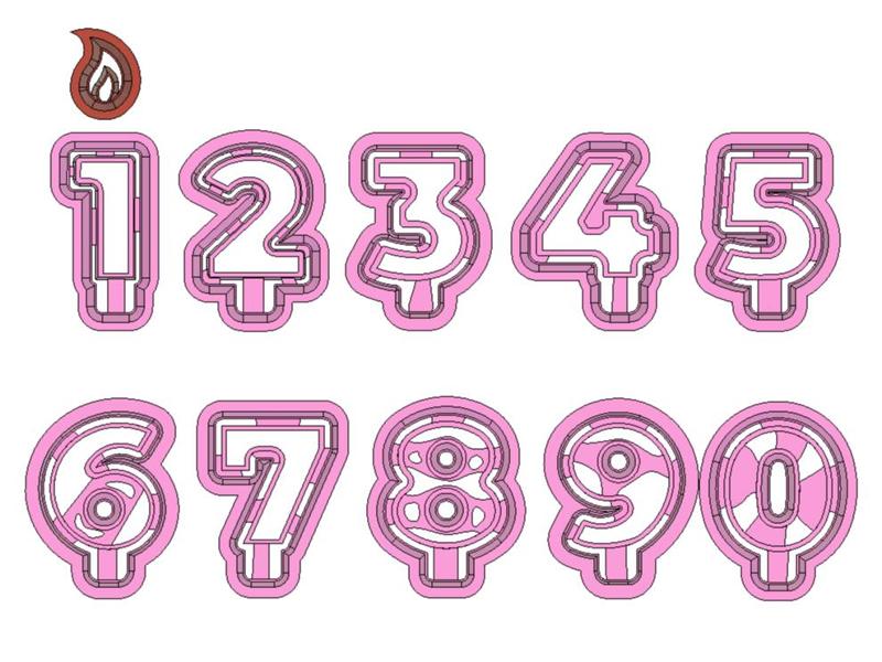 Birthday Number Candle Clay Cutter Set