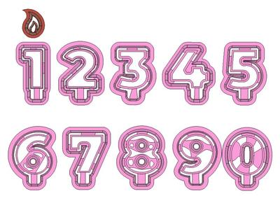 Birthday Number Candle Clay Cutter Set