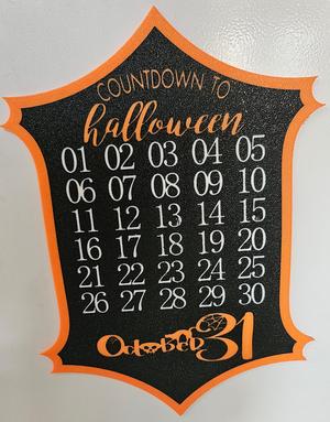 Countdown to Halloween Magnetic Sign