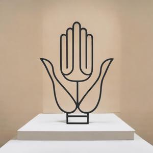 Gyan Mudra Line Art - Desktop Line Art