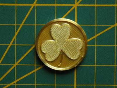 Shamrock Clover Coin Token Jeton 2Euro size