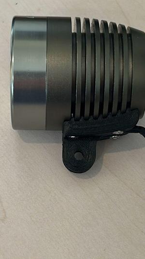 GoPro mount for Fluxient 3xT6 bike light