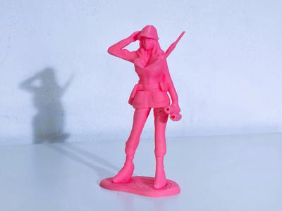 Barbie Trooper salute figure