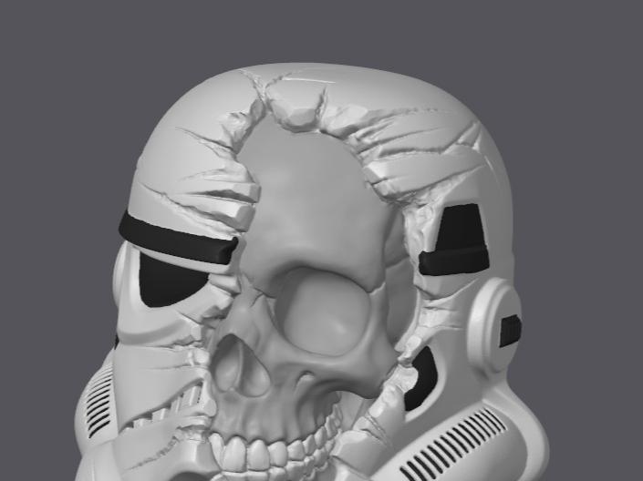 Star Wars Death Trooper Head  AMS