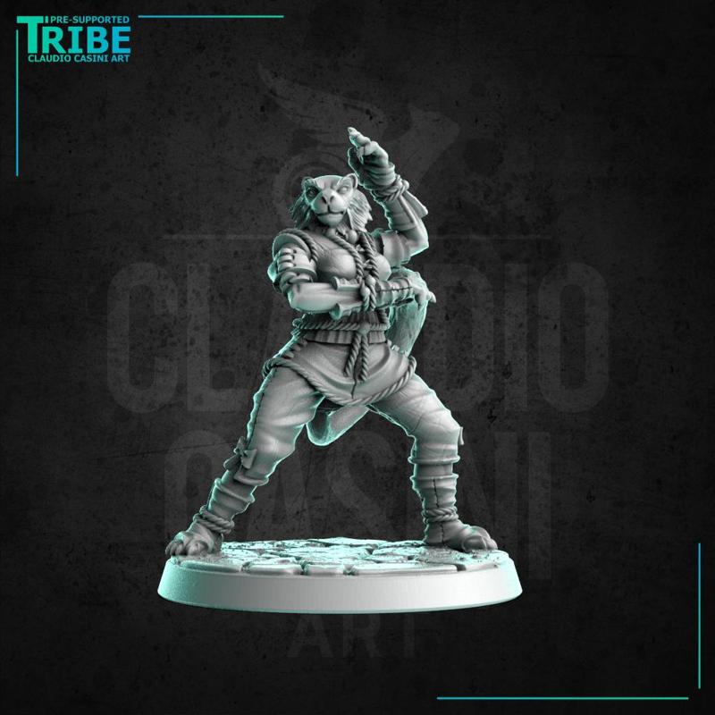 (0237) Female rakshasa felinid folk monk shaolin fighter