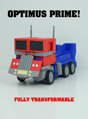 FULLY TRANSFORMABLE Optimus Prime! ( NO AMS, NO SUPPORTS )