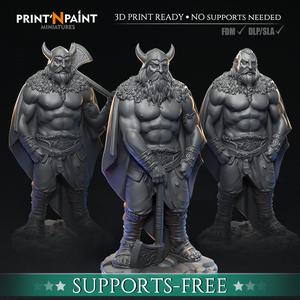 3 Viking Warriors - Support free / Supportless