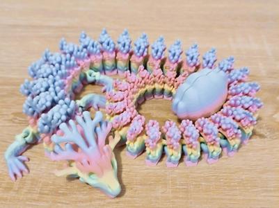 Articulated flexi dragon coral