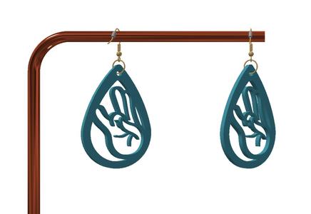 Naughty keychain / earrings