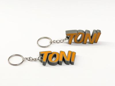 Lovely key ring with the name Toni