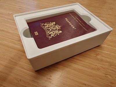 Gridfinity 3x4 bin for EU passports 