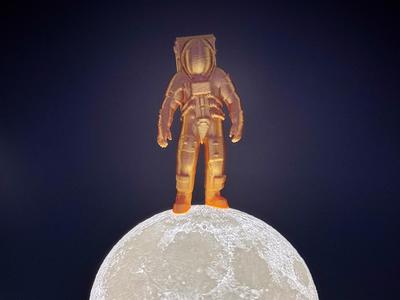 Astronaut on the Moon lamp