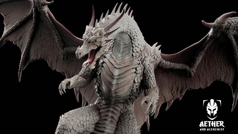 Adult White Dragon